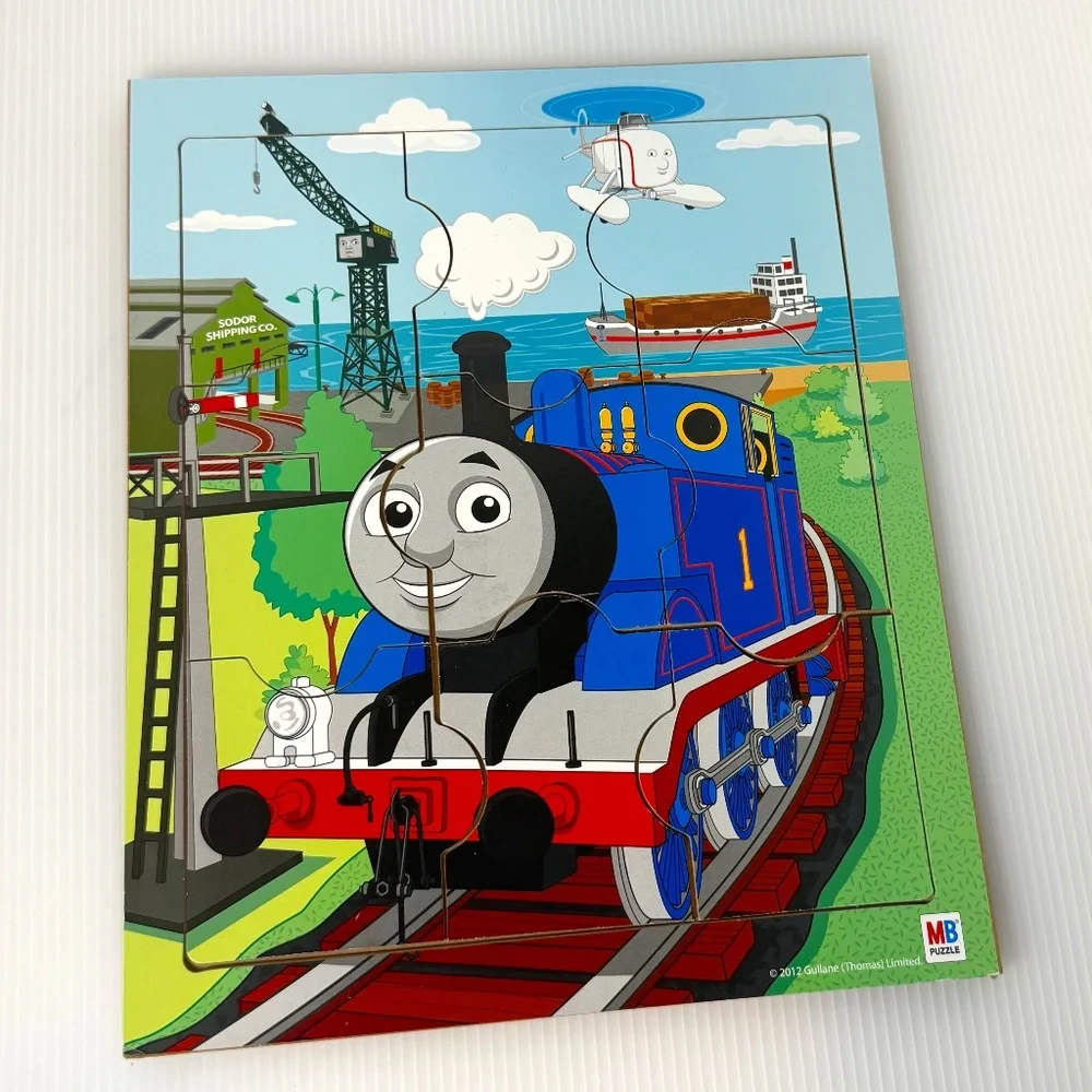 Thomas The Tank Engine Train‎ And Friends 9 Piece Wood Board Tray Puzzle MB